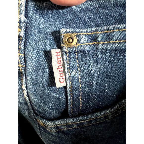 Carhartt Relaxed Fit Denim Blue Jeans Size 42 x 44 - Picture 4 of 7